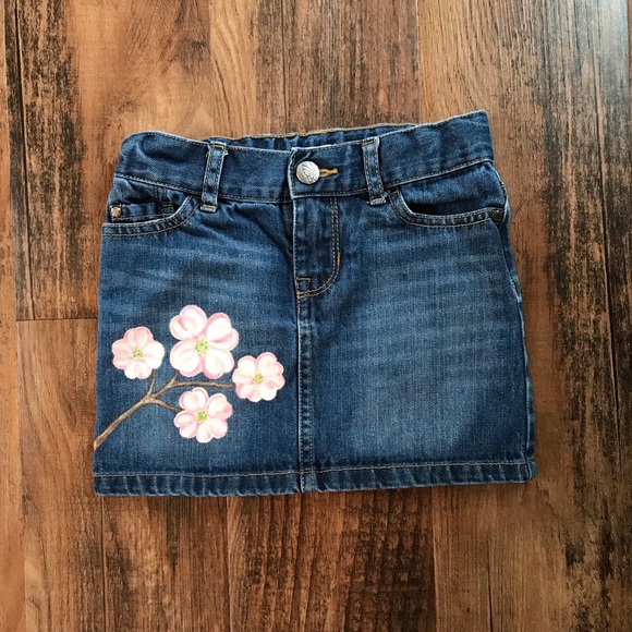 The Children's Place Other - Children’s Place Denim Skirt 4 Hand Painted